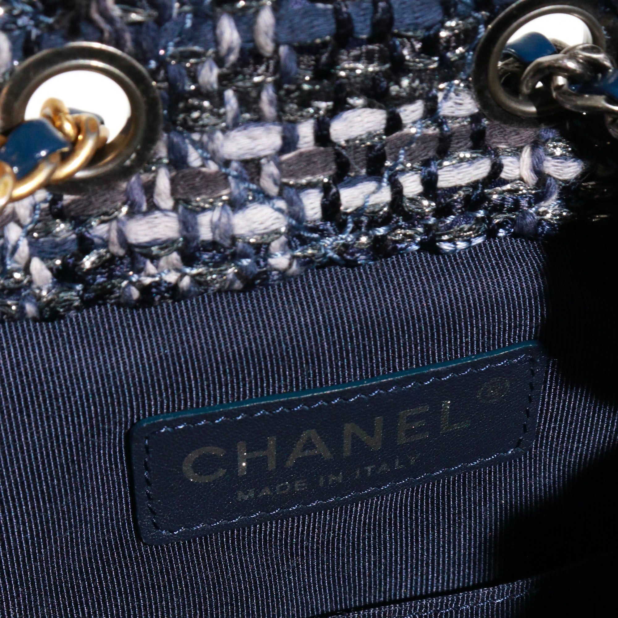 Chanel CHANEL - Gabrielle Chanel backpack in navy blue tweed Size ONE SIZE - 9 Thumbnail
