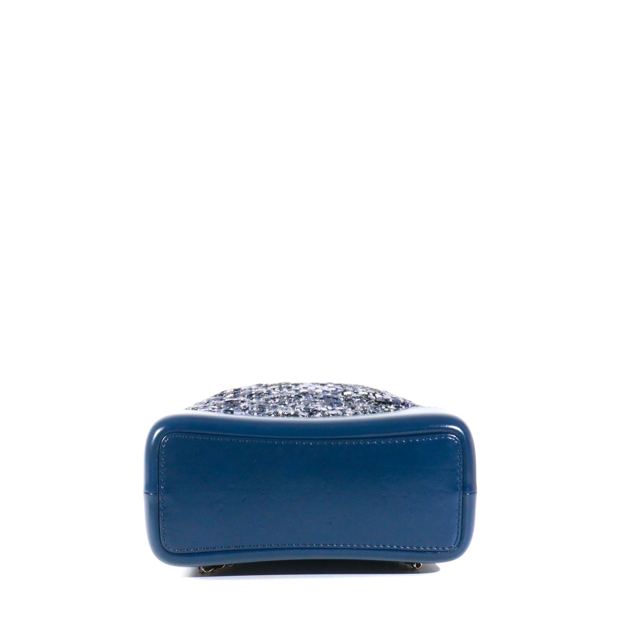 Chanel CHANEL - Gabrielle Chanel backpack in navy blue tweed Size ONE SIZE - 4 Thumbnail