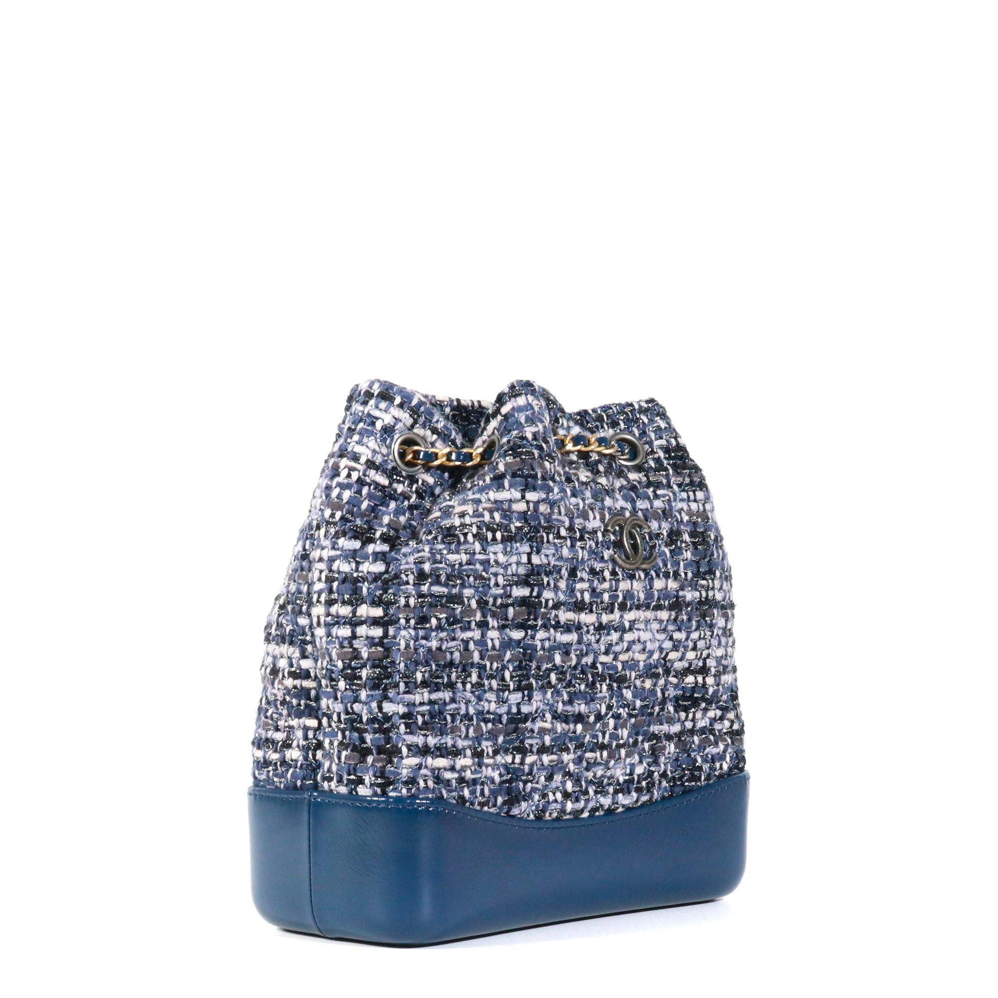 Chanel CHANEL - Gabrielle Chanel backpack in navy blue tweed Size ONE SIZE - 2 Thumbnail