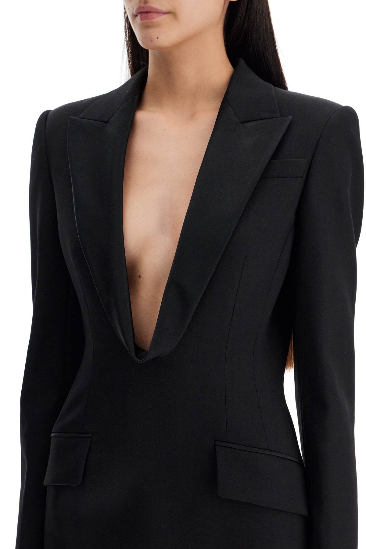 Alexander McQueen ALEXANDER MCQUEEN Jacket-Style Mini Dress Size S / US 4 / IT 40 - 4 Thumbnail