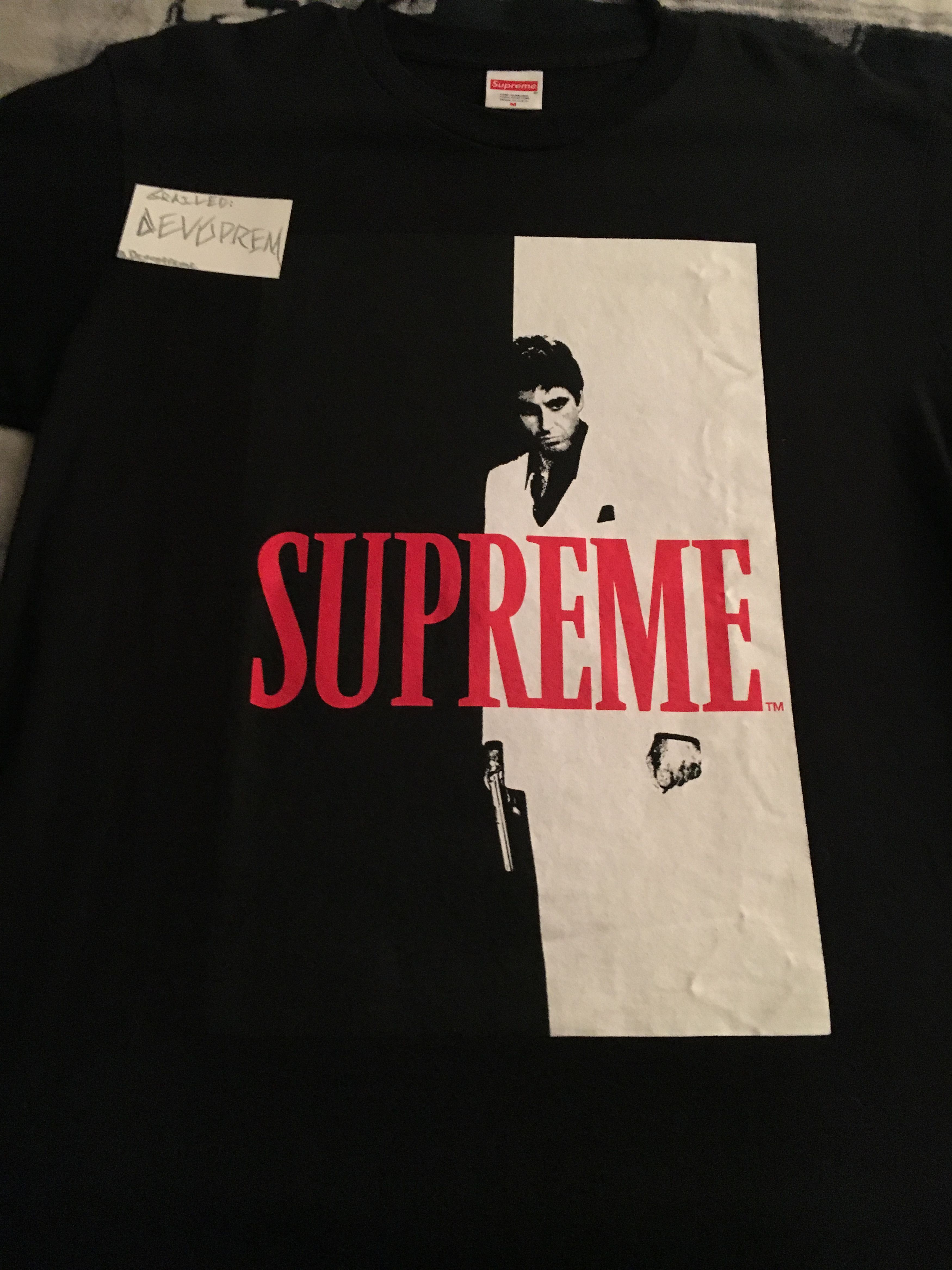 Supreme Supreme scarface split tee | Grailed