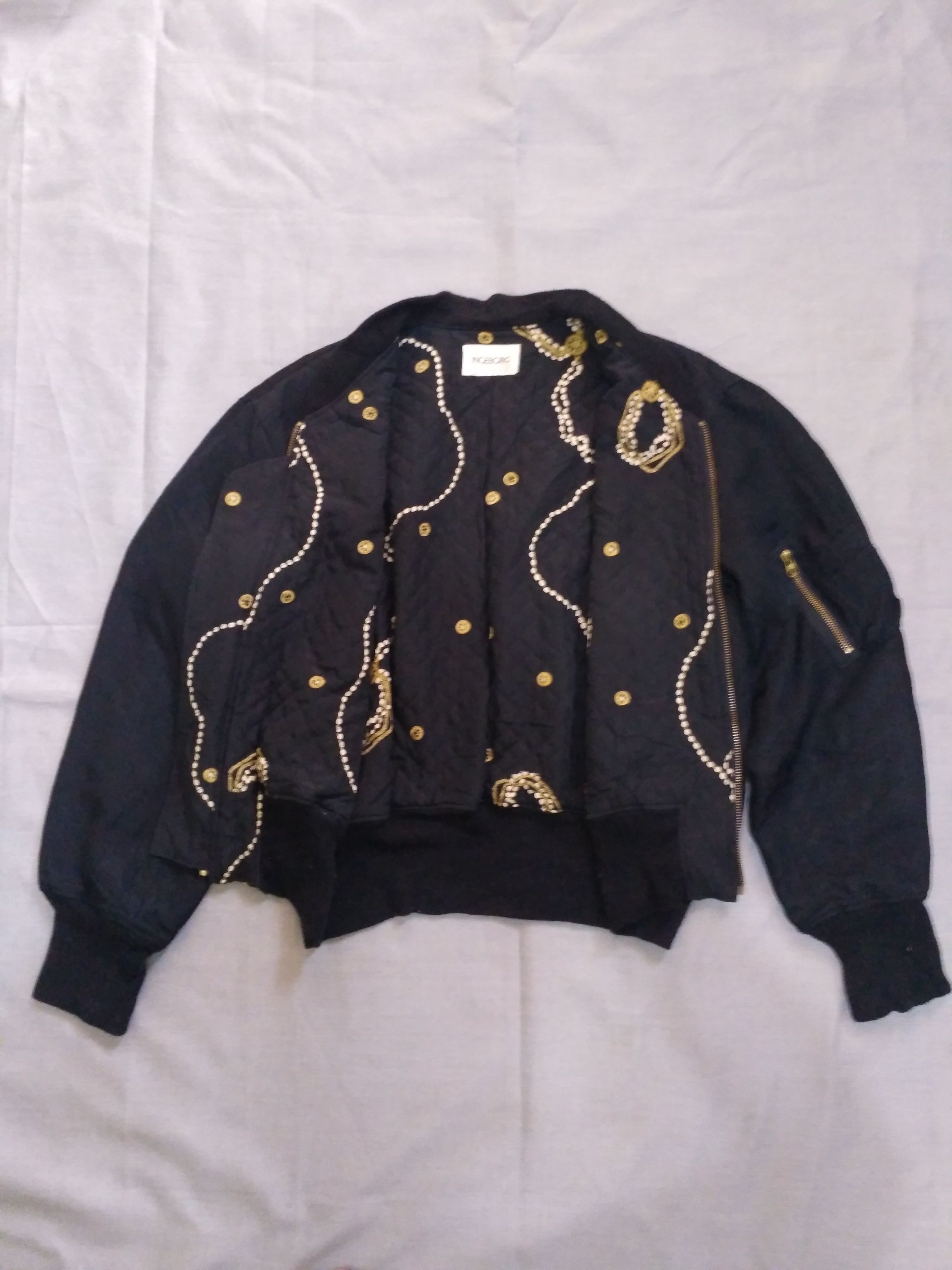 Japanese Brand × Vintage Vintage Ingeborg MA-1 bomber baroque jacket reversible Size US M / EU 48-50 / 2 - 4 Thumbnail
