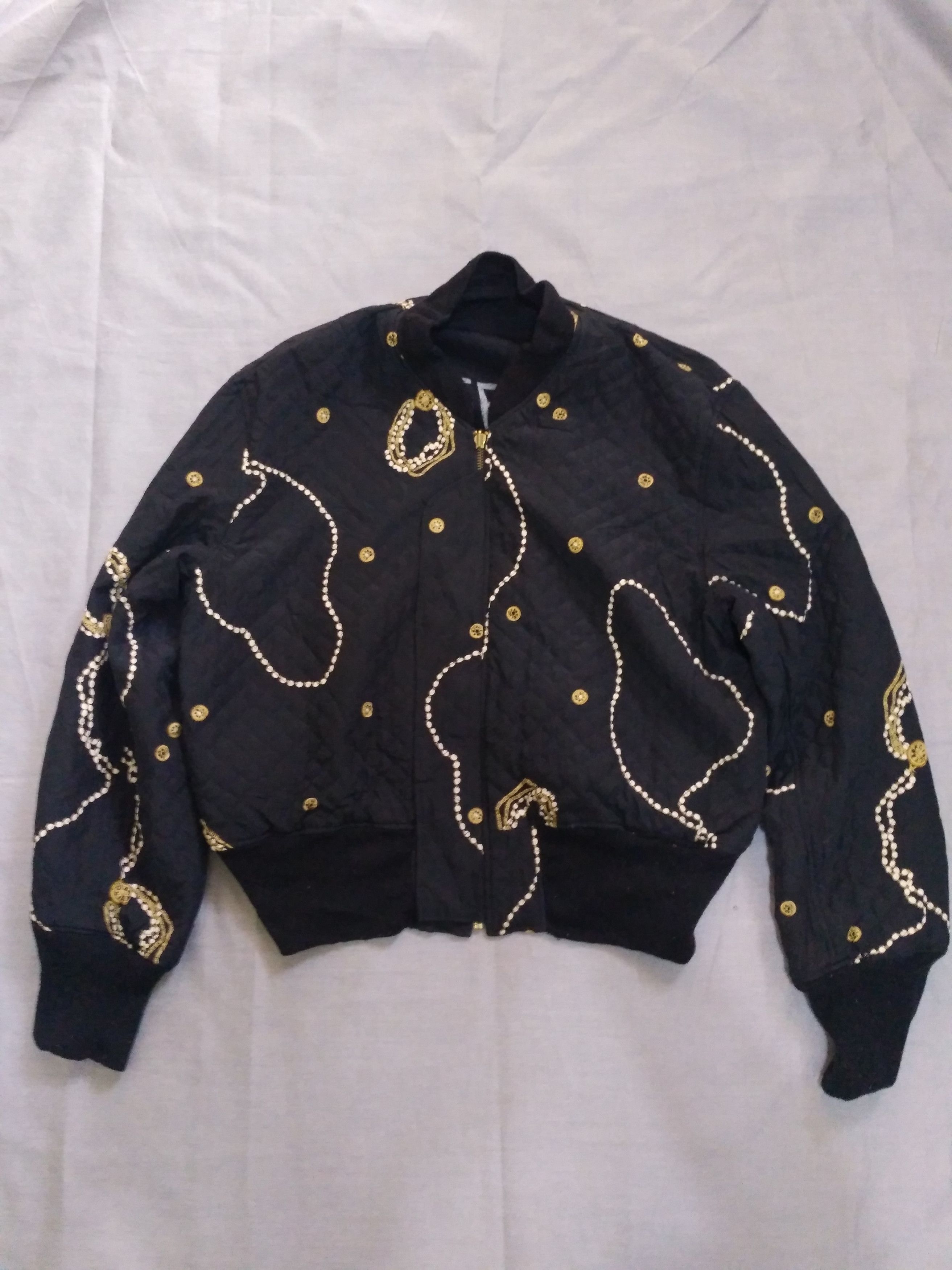 Japanese Brand × Vintage Vintage Ingeborg MA-1 bomber baroque jacket reversible Size US M / EU 48-50 / 2 - 8 Thumbnail