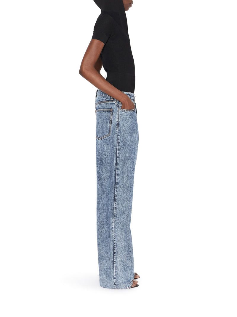 Alaia SNOW DENIM JEANS WITH KNIT BAND Size 26" / US 2 / IT 38 - 3 Thumbnail