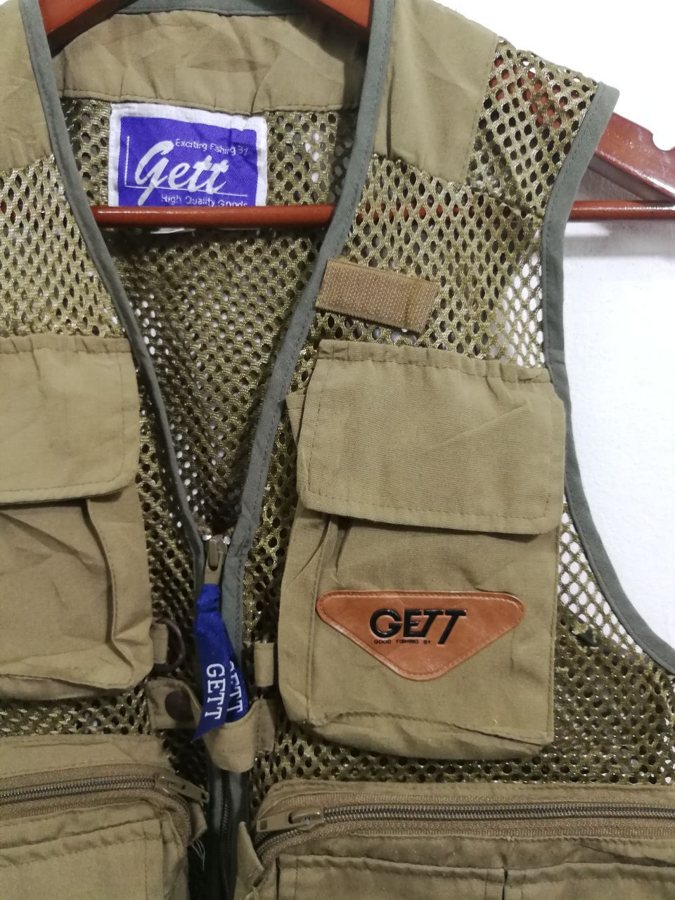 Japanese Brand Tactical Vest Multi Pocket Gett Green Colour Design Size US M / EU 48-50 / 2 - 3 Thumbnail