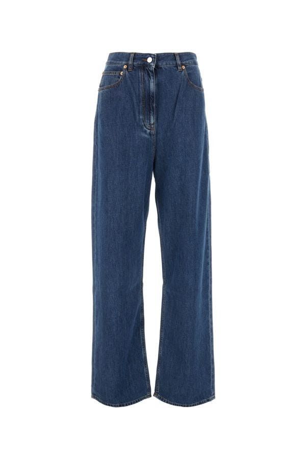 Valentino Denim Wide-Leg Jeans Size 27" / US 4 / IT 40 - 3 Thumbnail