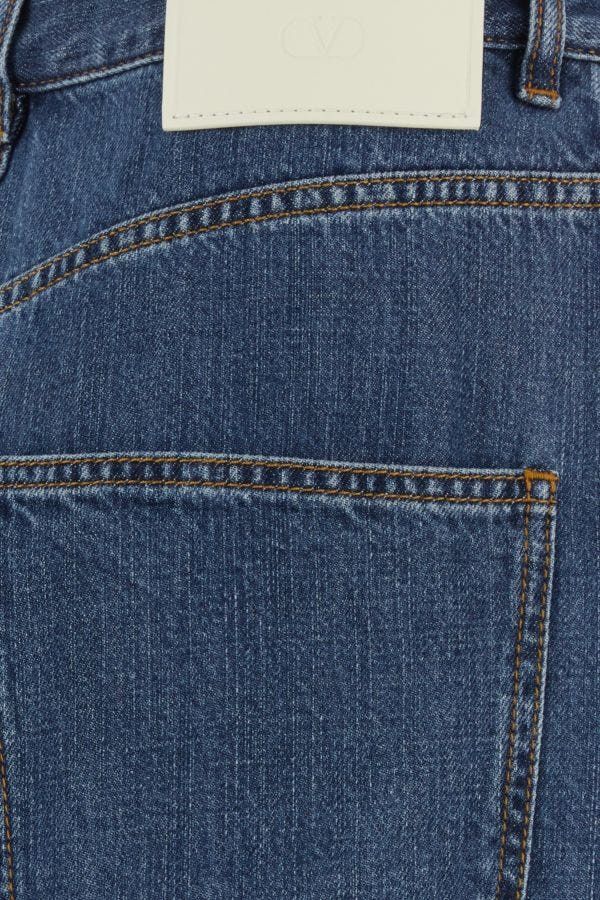 Valentino Denim Wide-Leg Jeans Size 27" / US 4 / IT 40 - 5 Thumbnail