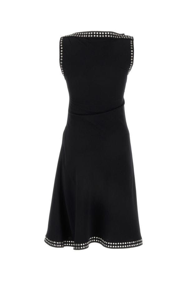 Burberry Black Satin Dress Size XS / US 0-2 / IT 36-38 - 4 Thumbnail