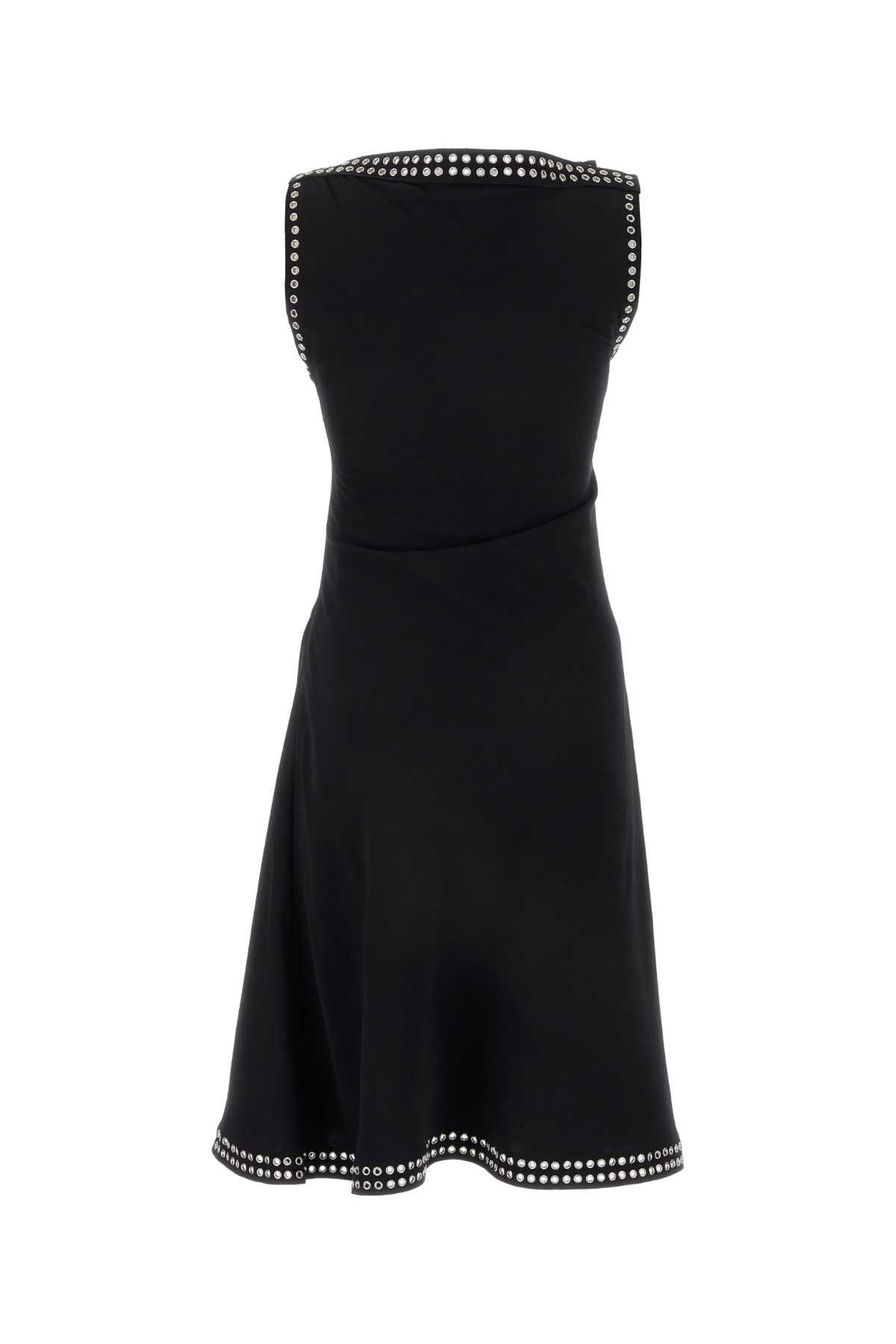 Burberry Black Satin Dress Size XS / US 0-2 / IT 36-38 - 2 Thumbnail
