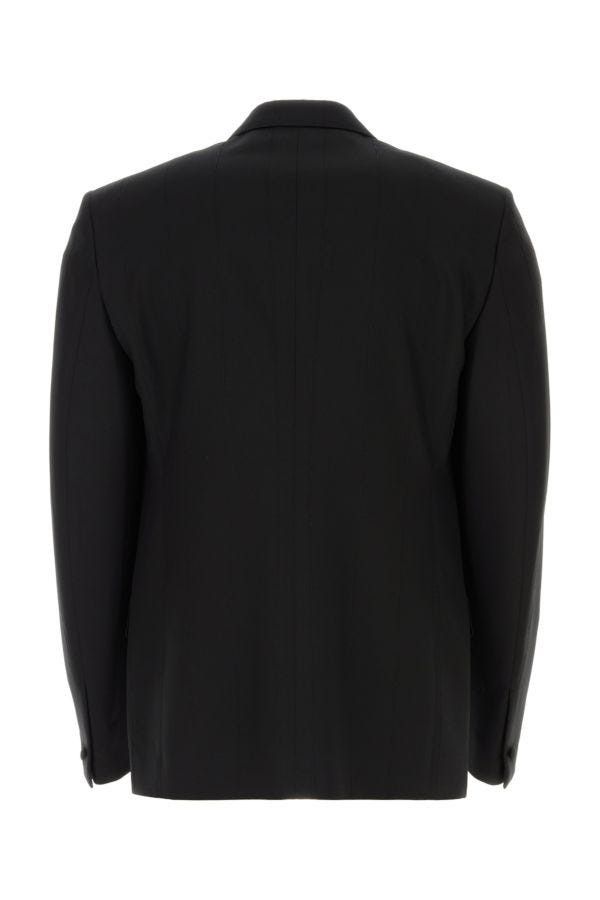 Givenchy Black Stretch Wool Blend Blazer Size US XL / EU 56 / 4 - 4 Thumbnail