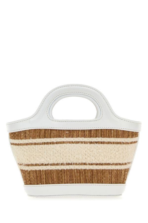 Marni Two-Tone Raffia And Leather Micro Tropicalia Summer Handbag Size ONE SIZE - 5 Thumbnail