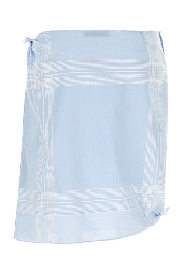 Prada Light Blue Cotton Skirt Size 28" / US 6 / IT 42 - 4 Thumbnail