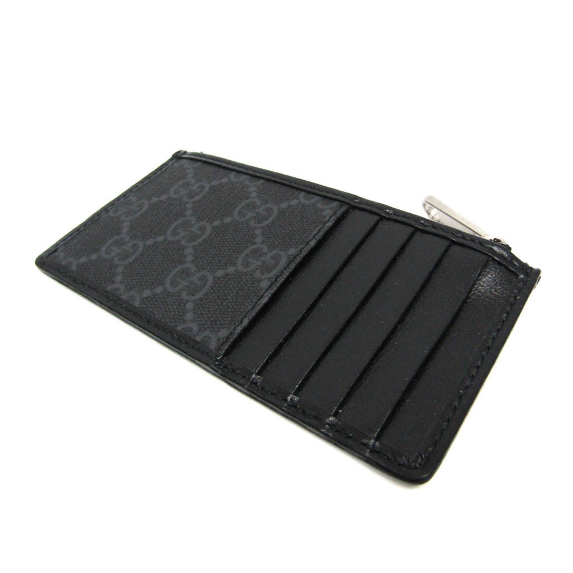 Gucci Gucci Interlocking G 697717 Leather GG Supreme Card Case Black Size ONE SIZE - 2 Thumbnail