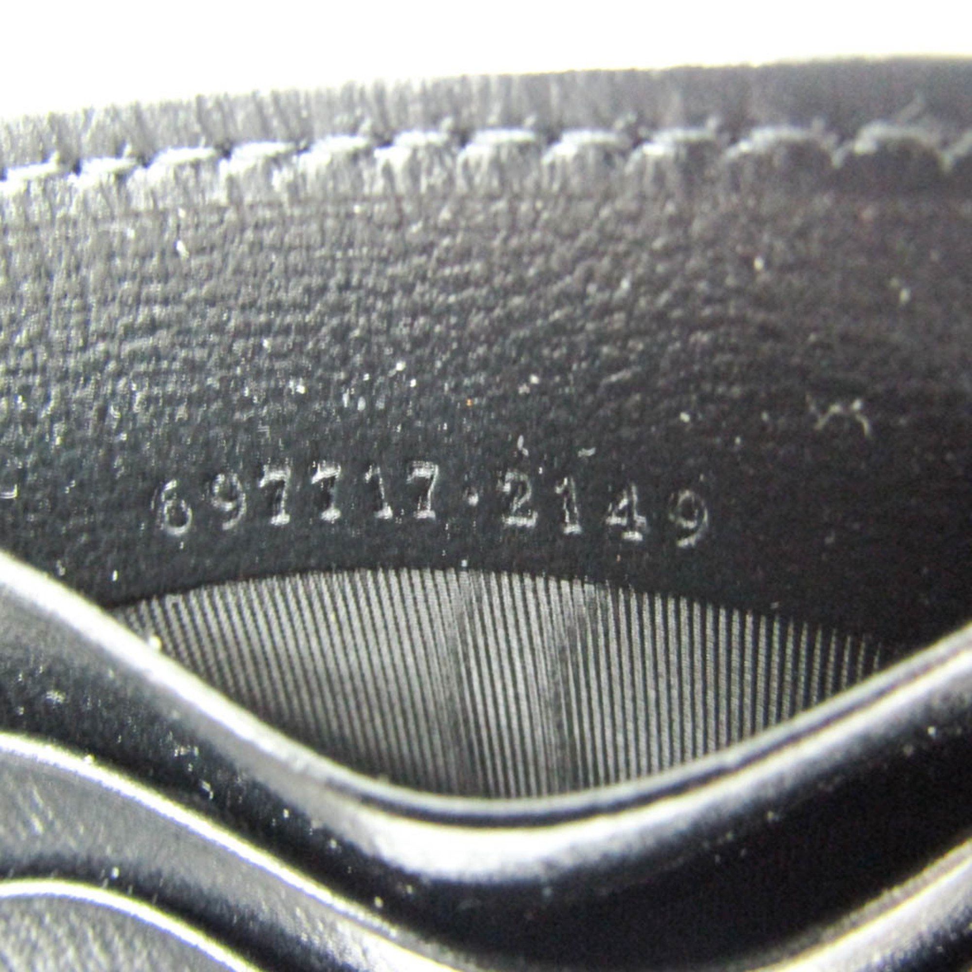 Gucci Gucci Interlocking G 697717 Leather GG Supreme Card Case Black Size ONE SIZE - 8 Thumbnail