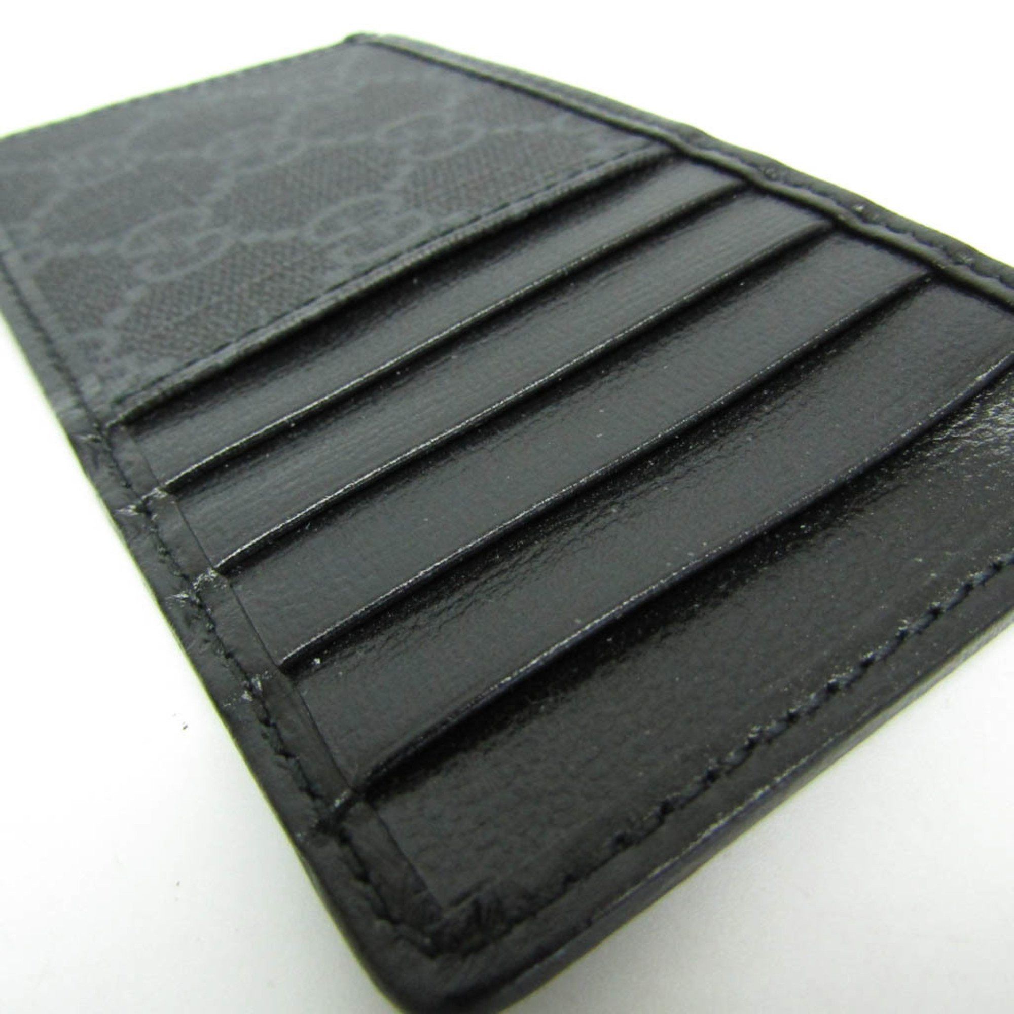 Gucci Gucci Interlocking G 697717 Leather GG Supreme Card Case Black Size ONE SIZE - 5 Thumbnail