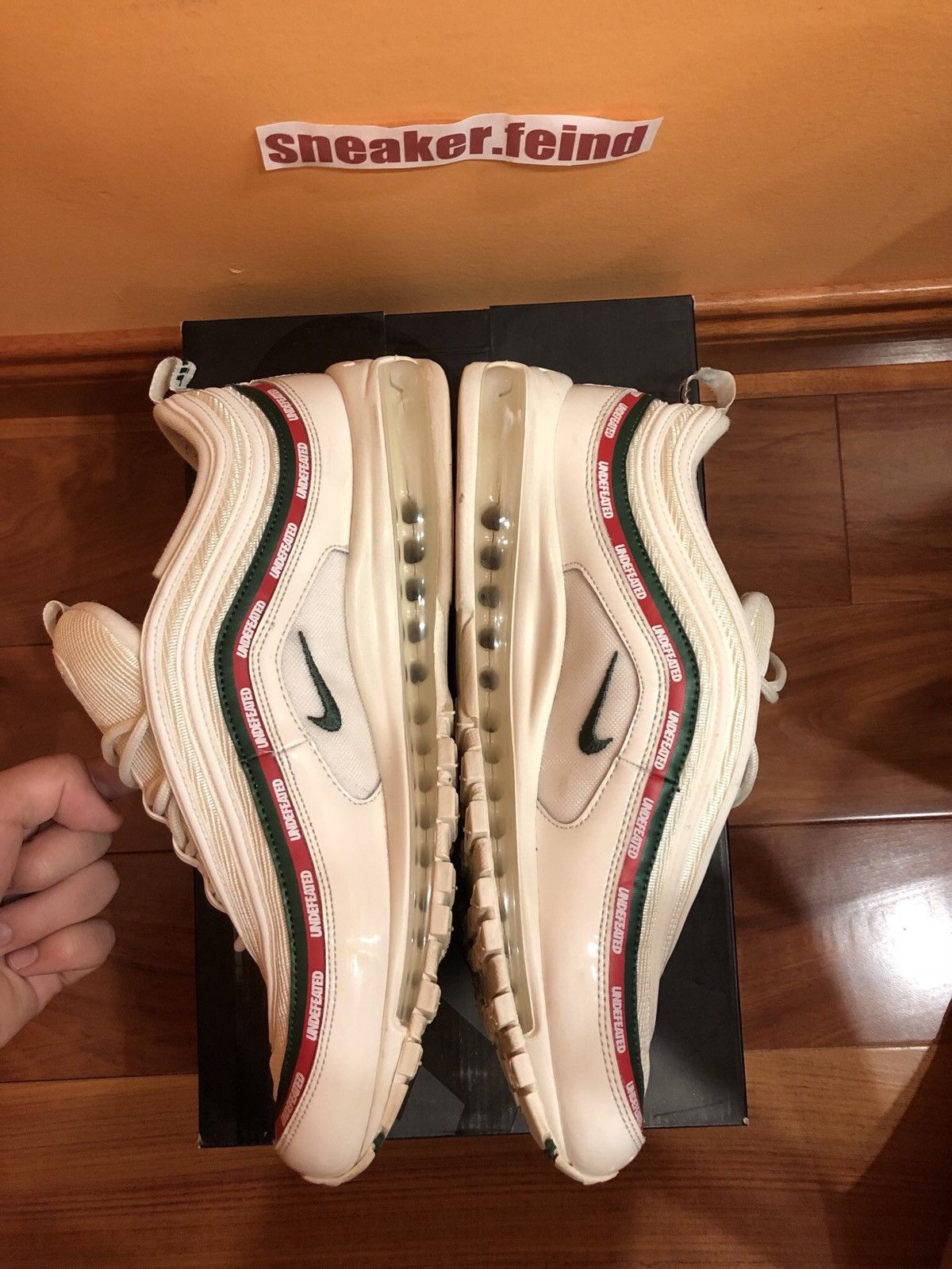 Nike × Undefeated Nike Undefeated Air Max 97 White Size US 13 / EU 46 - 3 Thumbnail