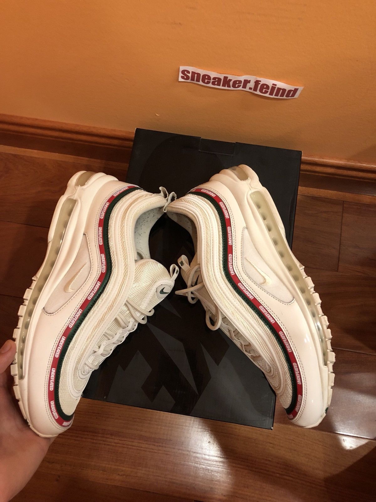 Nike × Undefeated Nike Undefeated Air Max 97 White Size US 13 / EU 46 - 4 Thumbnail