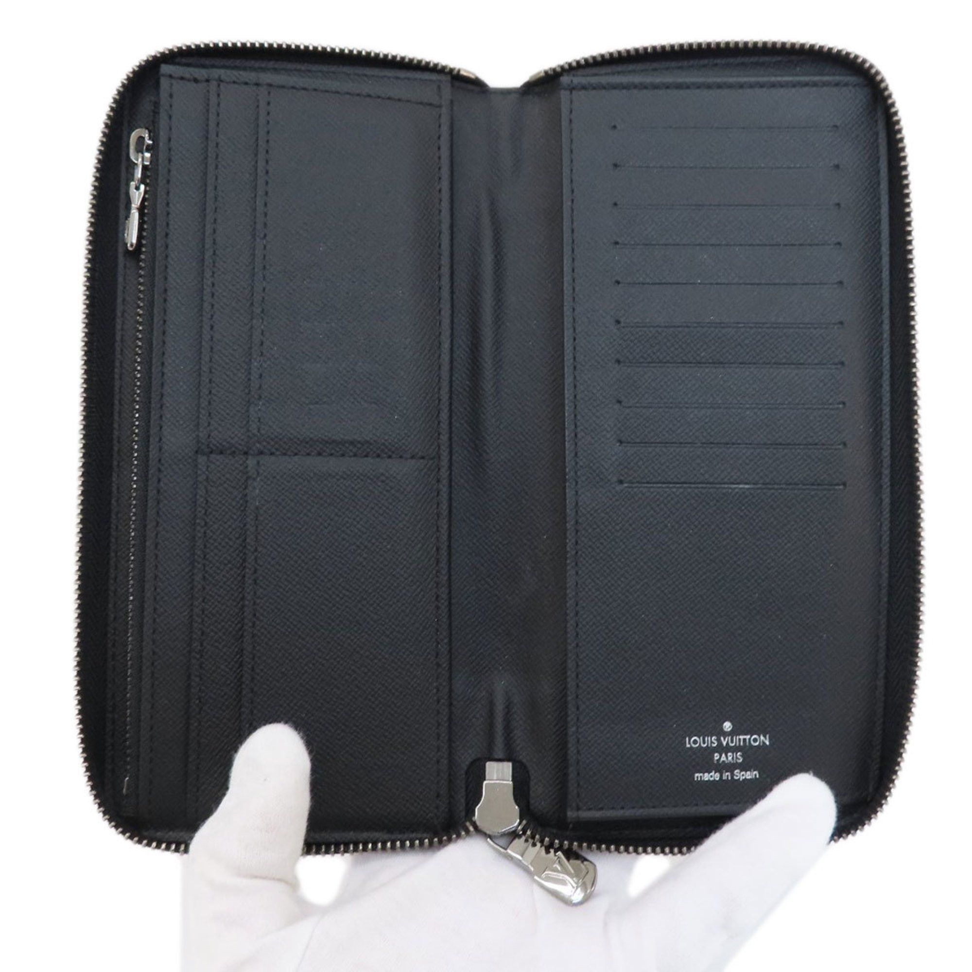 Louis Vuitton Louis Vuitton M62295 Zippy Wallet Vertical Long Monogram Eclipse Men's Size ONE SIZE - 4 Thumbnail