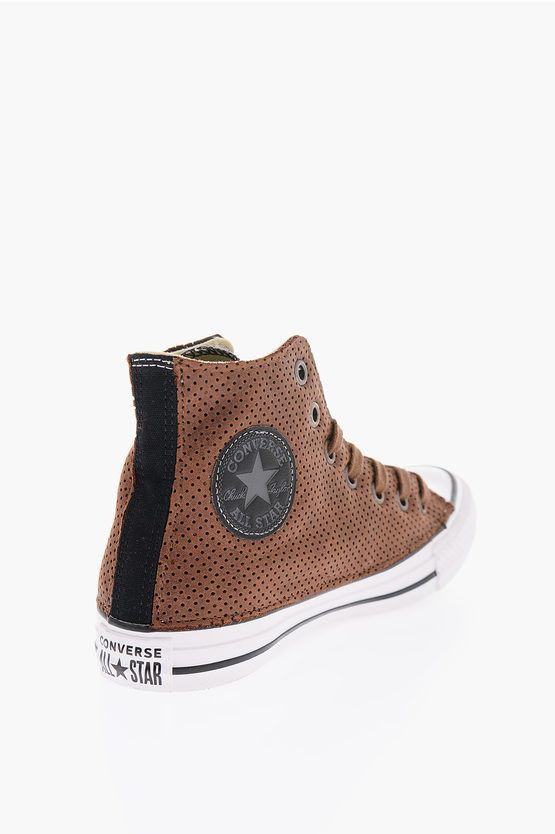 Converse ALL STAR CHUCK TAYLOR Perforated Faux Leather High Sneakers Grailed