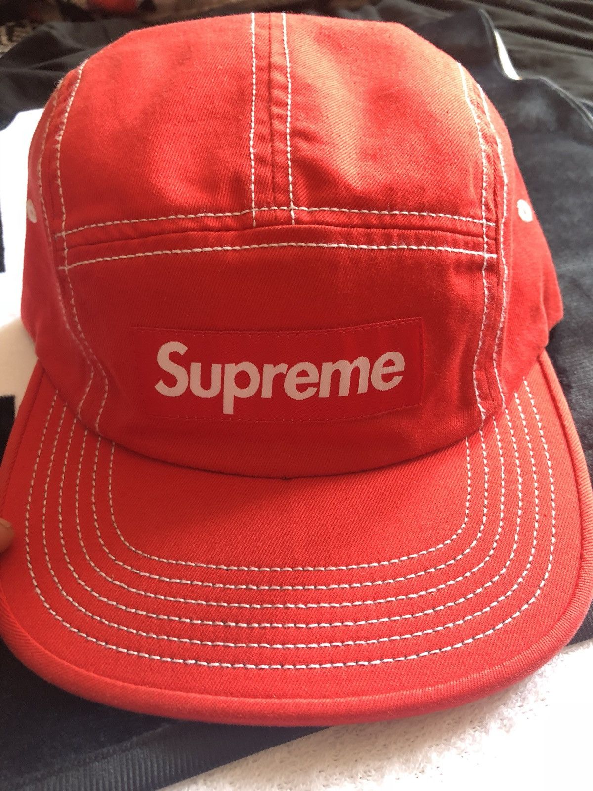 Supreme Contrast Stitch Camp Cap | Grailed