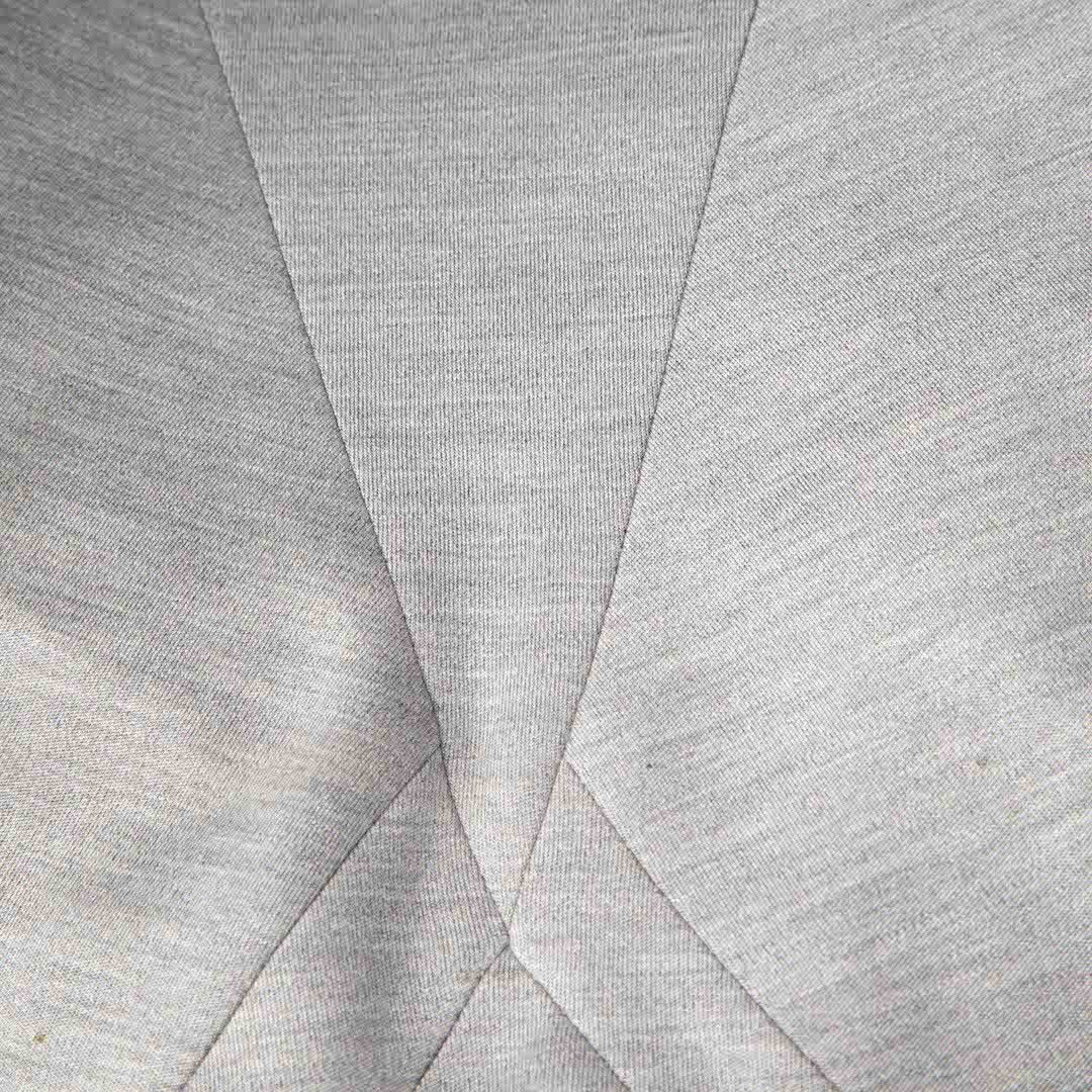 Louis Vuitton Grey Silk Shoulder Padded Crop Top Size S / US 4 / IT 40 - 4 Thumbnail