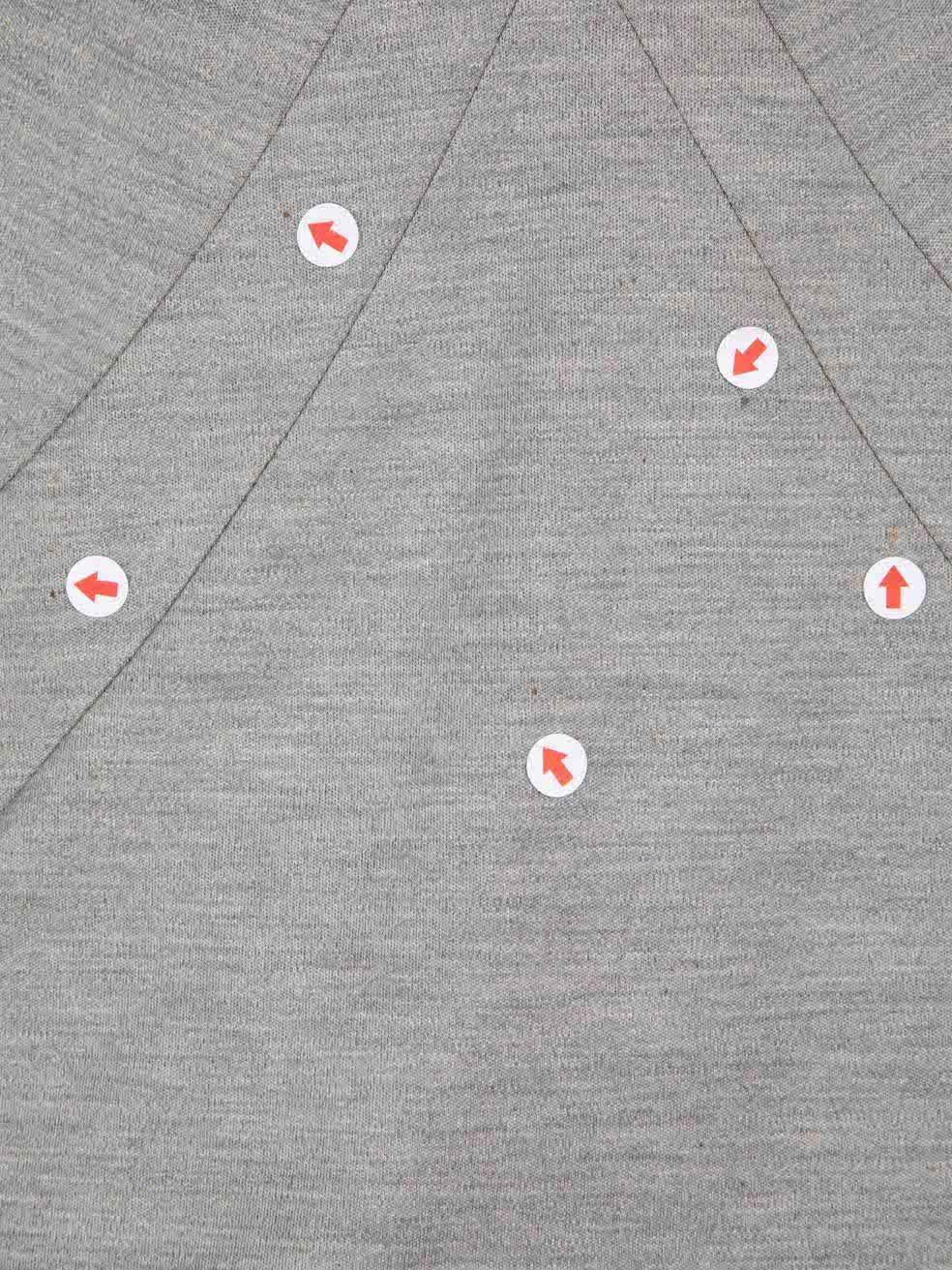 Louis Vuitton Grey Silk Shoulder Padded Crop Top Size S / US 4 / IT 40 - 6 Thumbnail