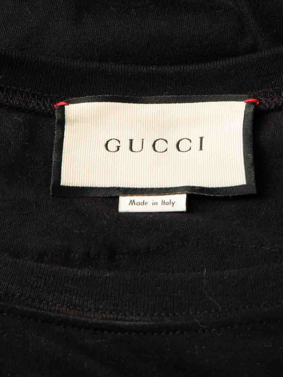Gucci Black Sequin Tiger Logo T-Shirt Size S / US 4 / IT 40 - 5 Thumbnail