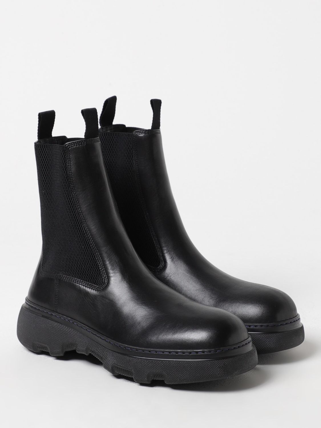 Burberry Creeper Leather Chelsea Boots Size US 10.5 / EU 43-44 - 2 Thumbnail