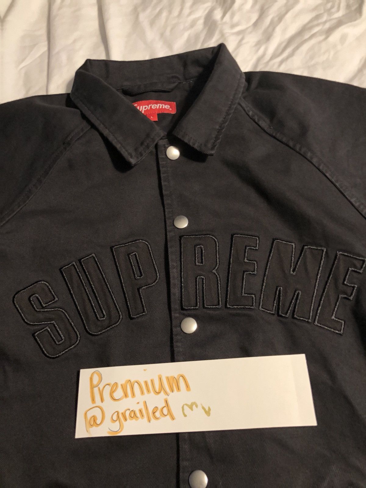 Supreme Snap Front Twill Jacket | Grailed