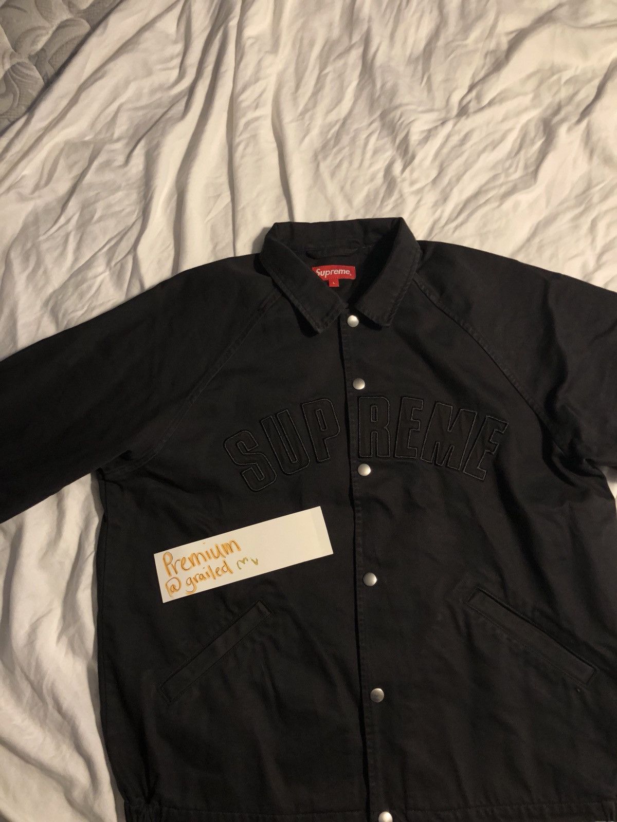 Supreme Snap Front Twill Jacket | Grailed