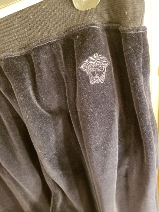 Versace Velour Tracksuit with Leather Medusa | Grailed