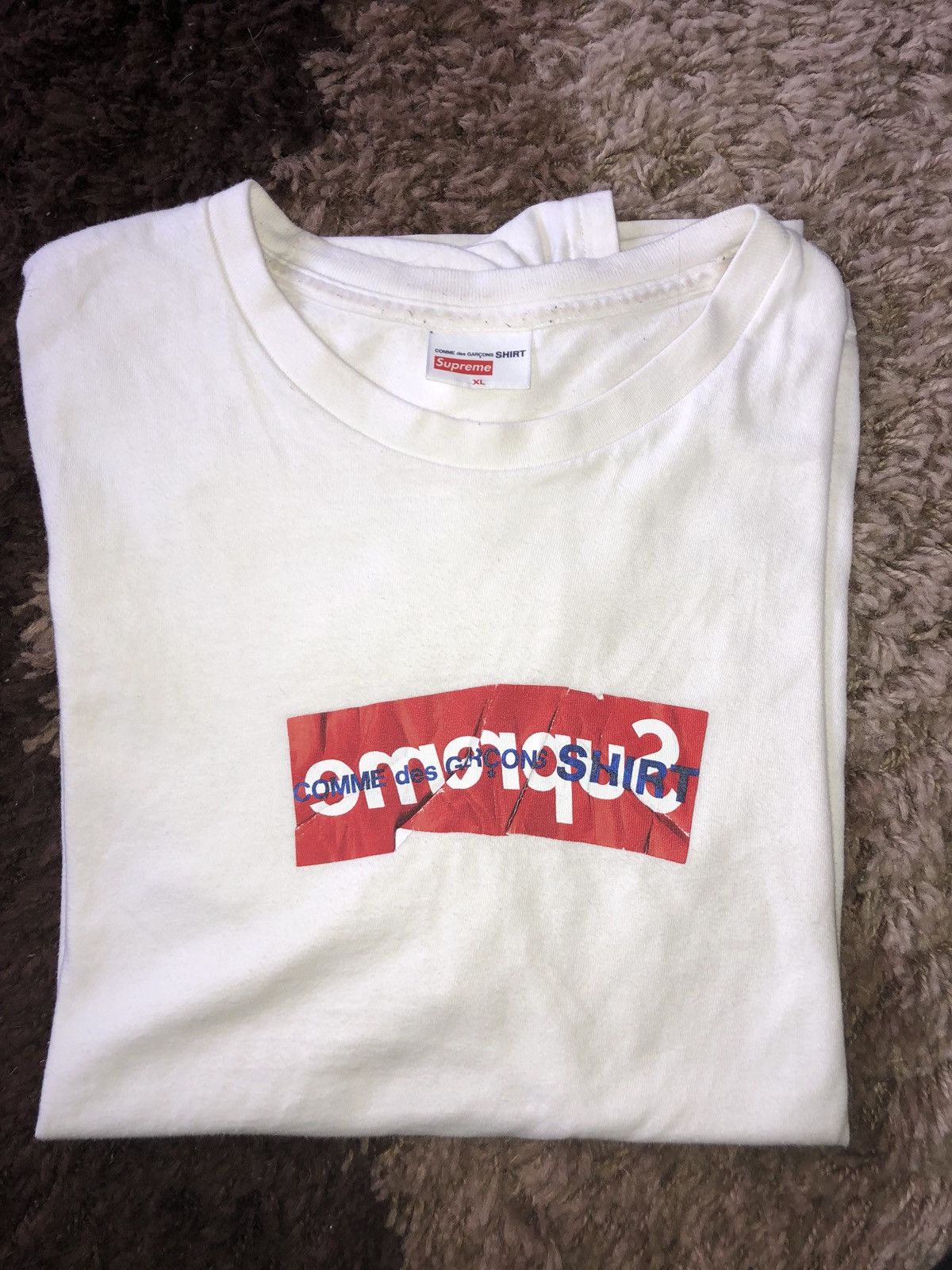 Supreme Supreme x Comme Des Garçons Box Logo Tee | Grailed