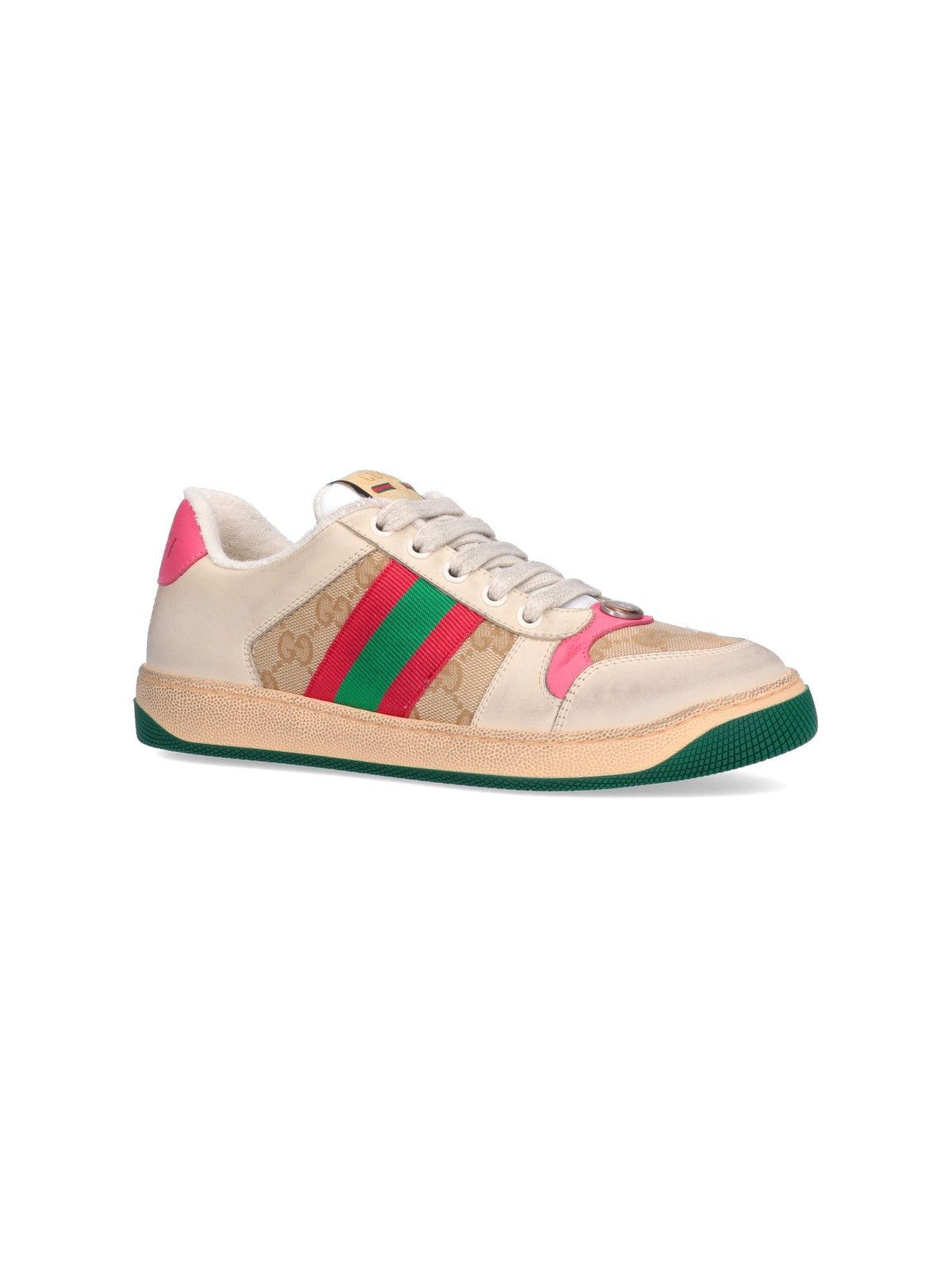 Gucci GUCCI SCREENER LEATHER SNEAKERS SIZE 38 Size ONE SIZE - 2 Thumbnail