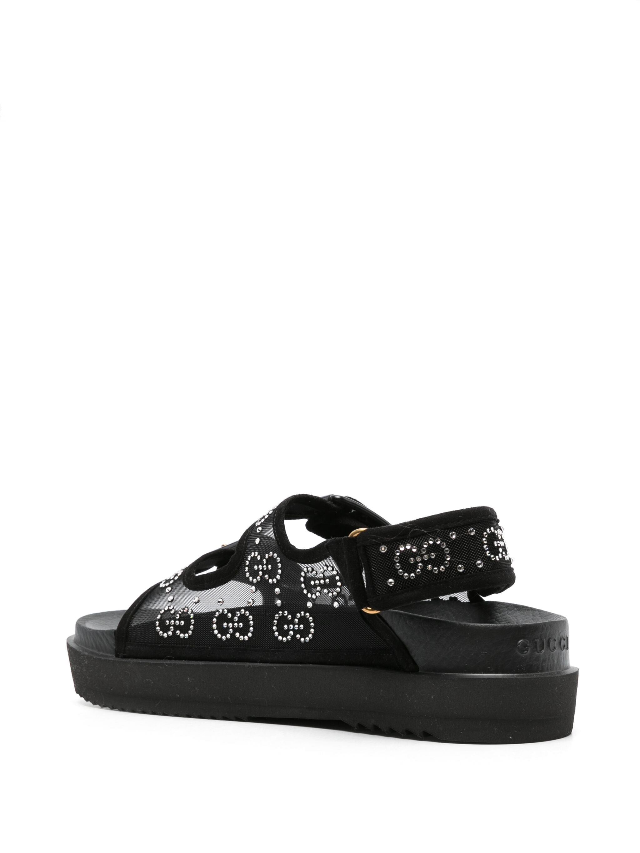 Gucci Gucci GG crystal-embellished mesh sandals SIZE 36 Size ONE SIZE - 3 Thumbnail