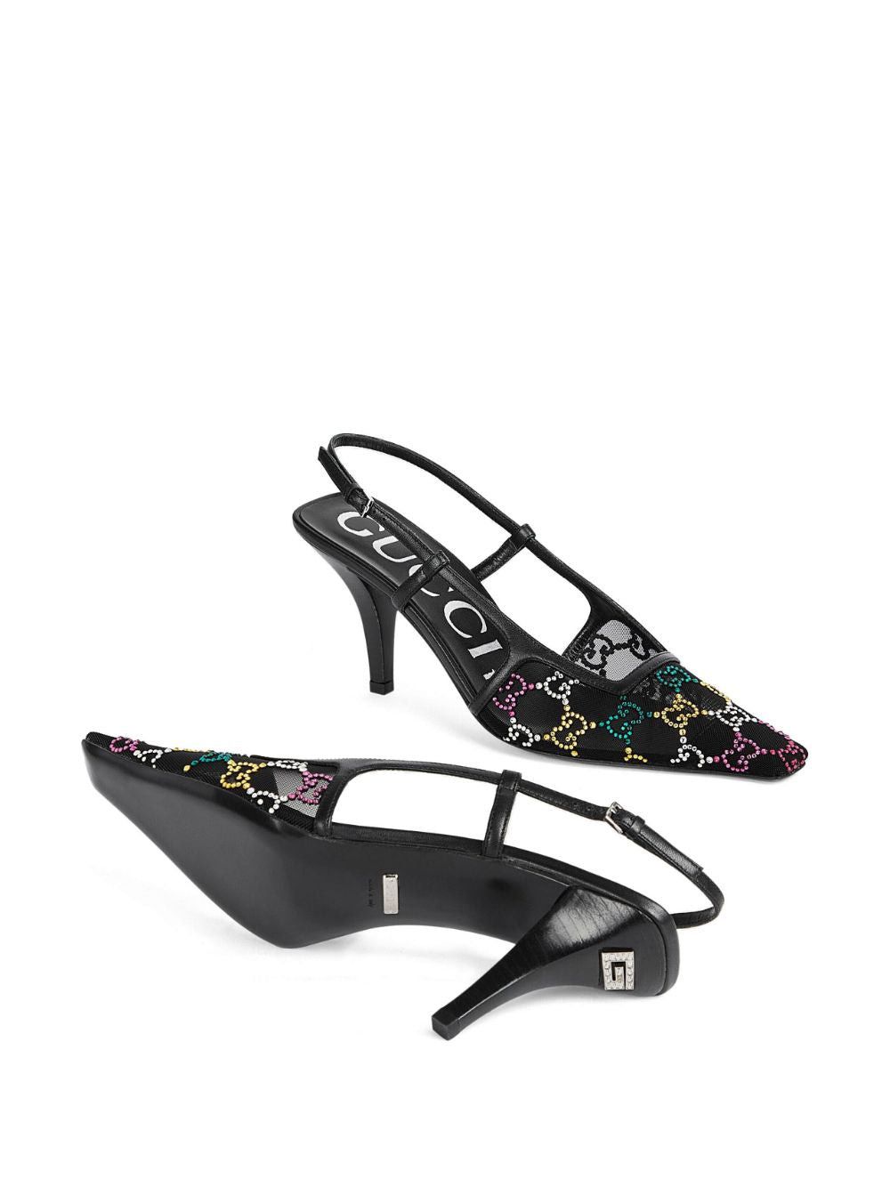Gucci Gucci GG Micro Mesh Slingback Pumps SIZE 40 Size ONE SIZE - 3 Thumbnail
