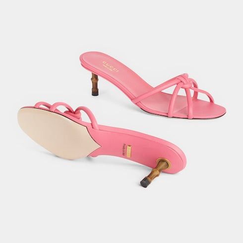 Gucci Gucci Bamboo Slide Sandals SIZE 40.5 Size ONE SIZE - 3 Thumbnail