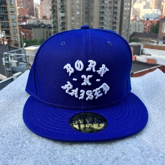 Born X Raised New Era (59Fifty) Fitted Dodgers X BXR Hat (Size 7