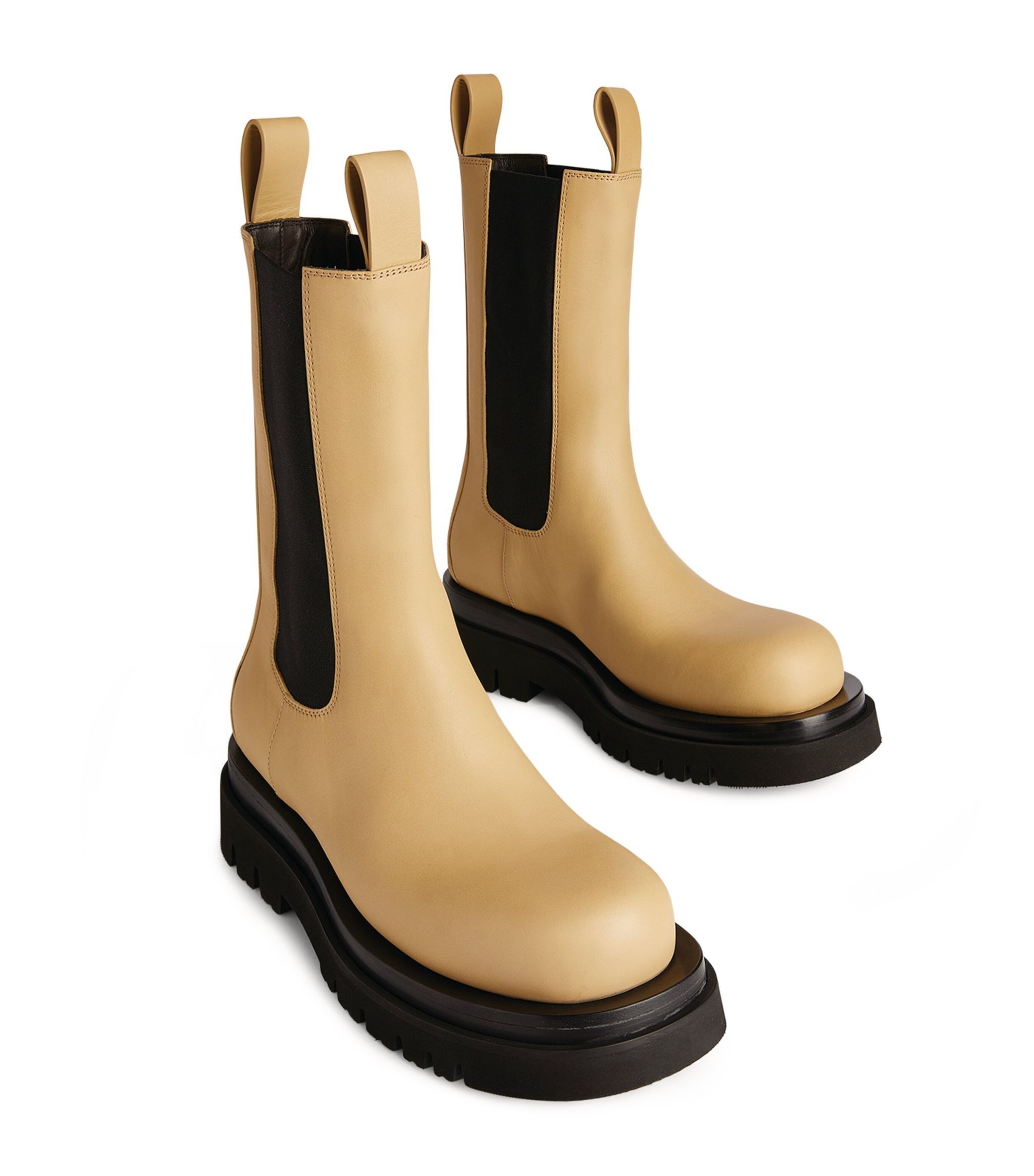 Bottega Veneta Leather Lug Boots Size US 9.5 / IT 39.5 - 2 Thumbnail
