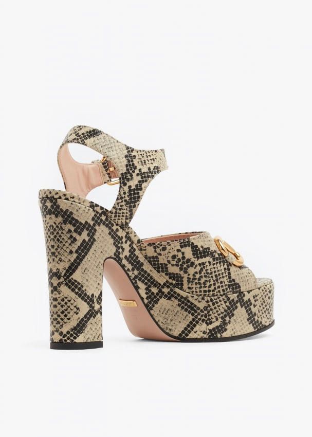 Gucci Horsebit High Sandals SIZE 35.5