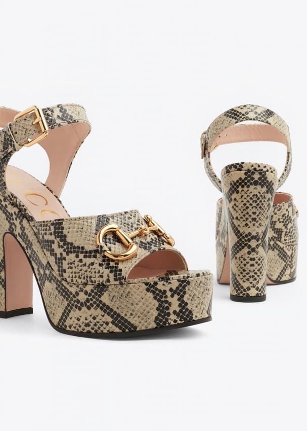 Gucci Horsebit High Sandals SIZE 35.5