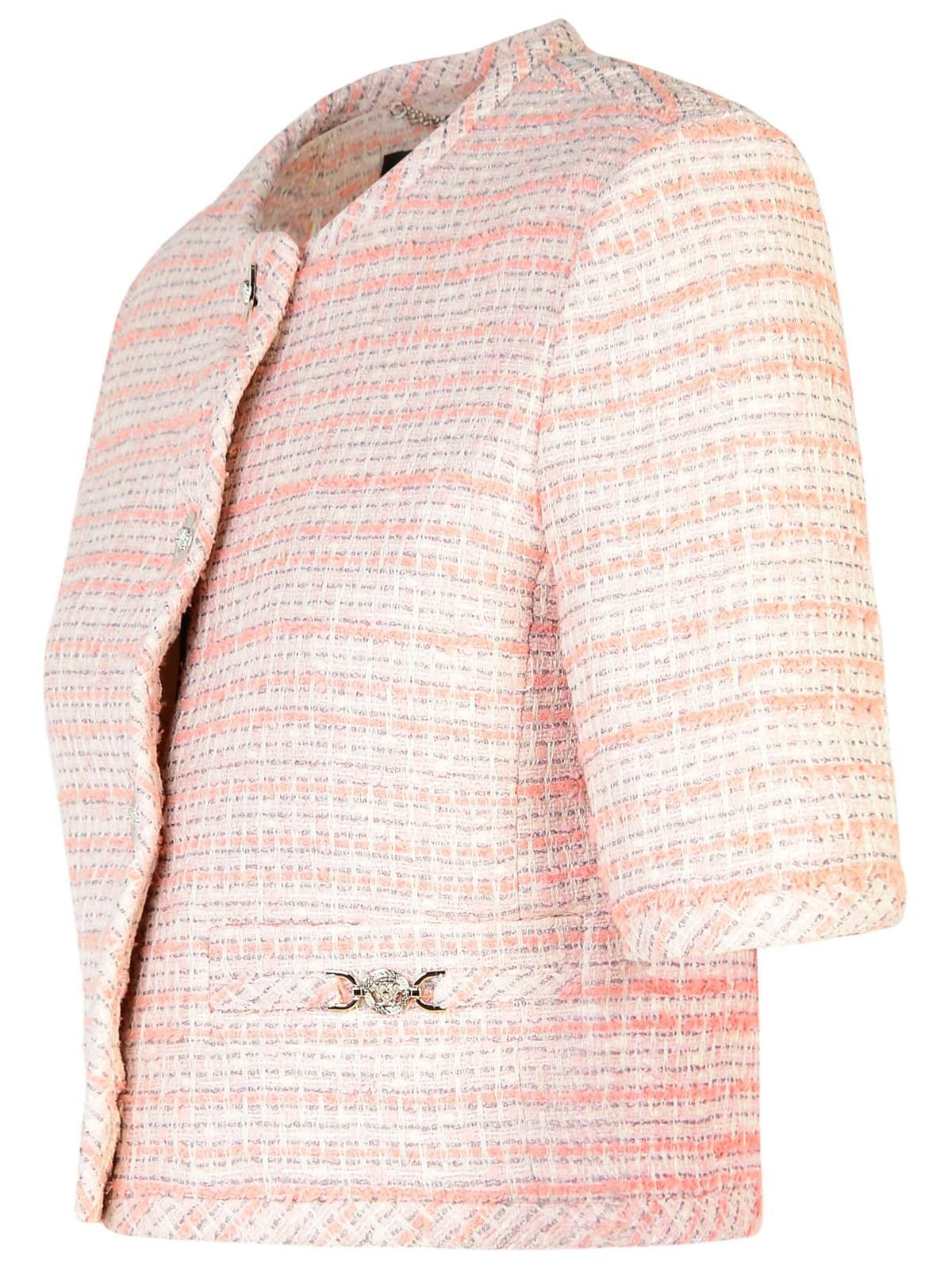 Versace VERSACE Pink Cotton Blend Jacket Size S / US 4 / IT 40 - 2 Thumbnail