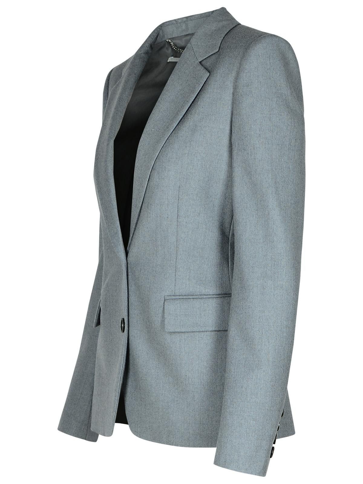 Stella McCartney STELLA McCARTNEY Grey Wool Blazer Size S / US 4 / IT 40 - 2 Thumbnail