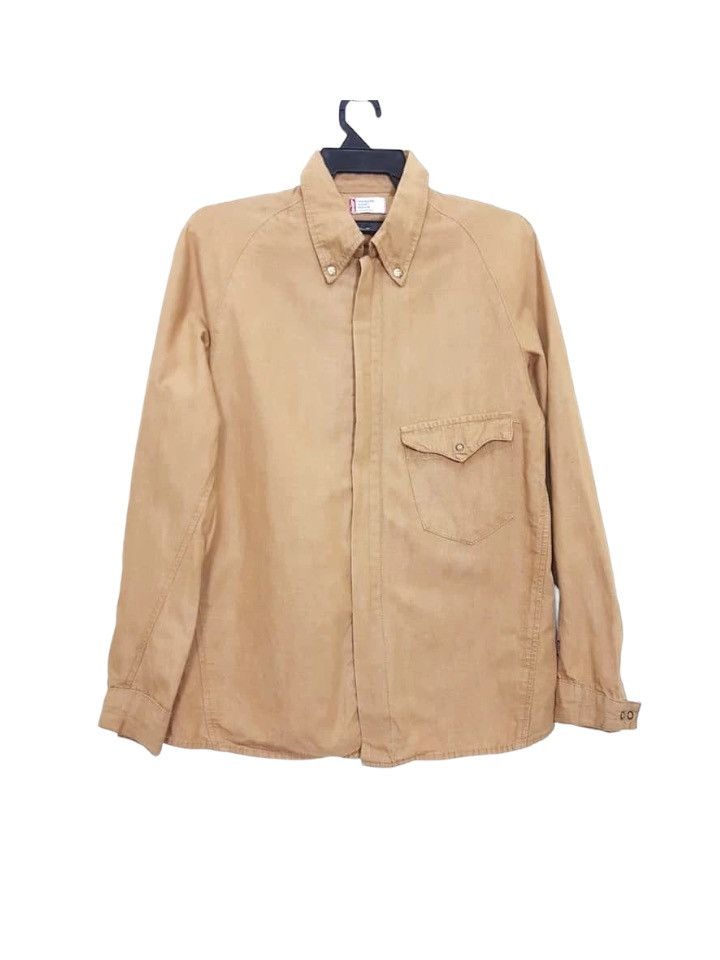 Levi's Linen Cotton Levi's Engineered Jeans Zipper Shirt Size US M / EU 48-50 / 2 - 1 Thumbnail