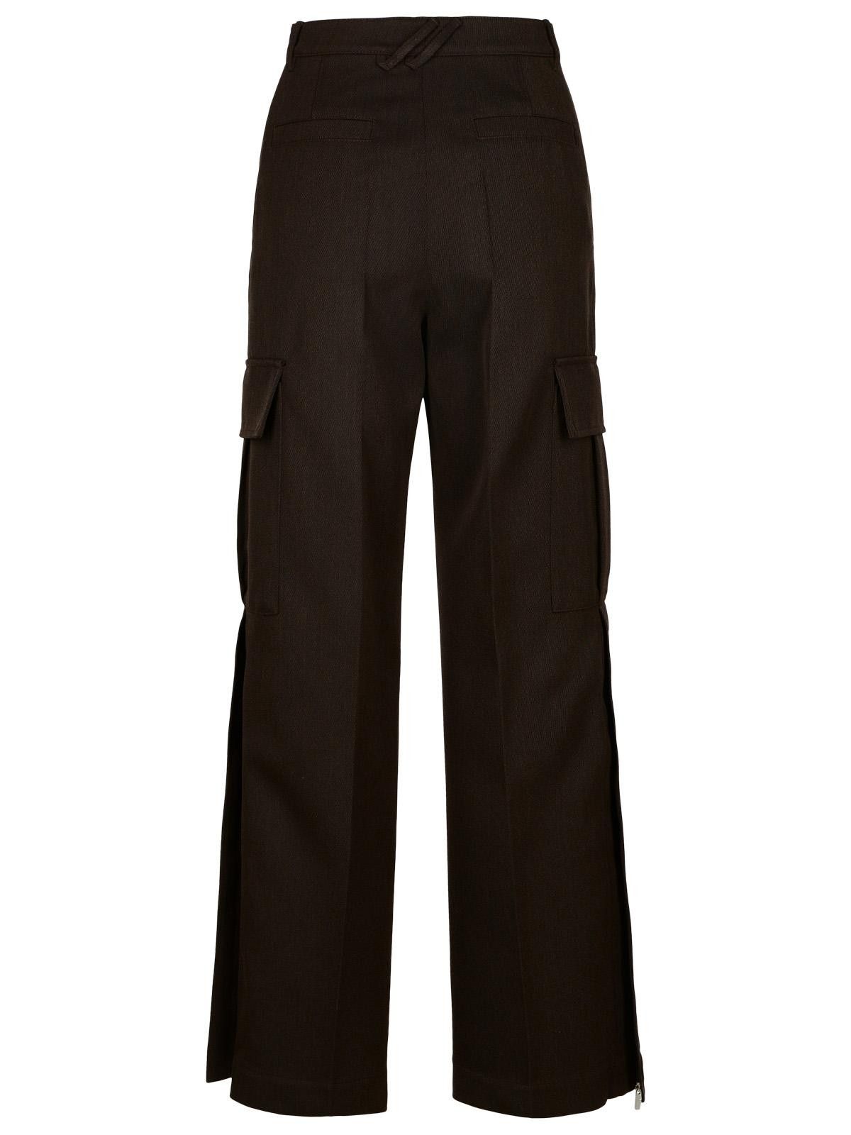 Burberry BURBERRY Brown Wool Cargo Pants Size 26" / US 2 / IT 38 - 3 Thumbnail