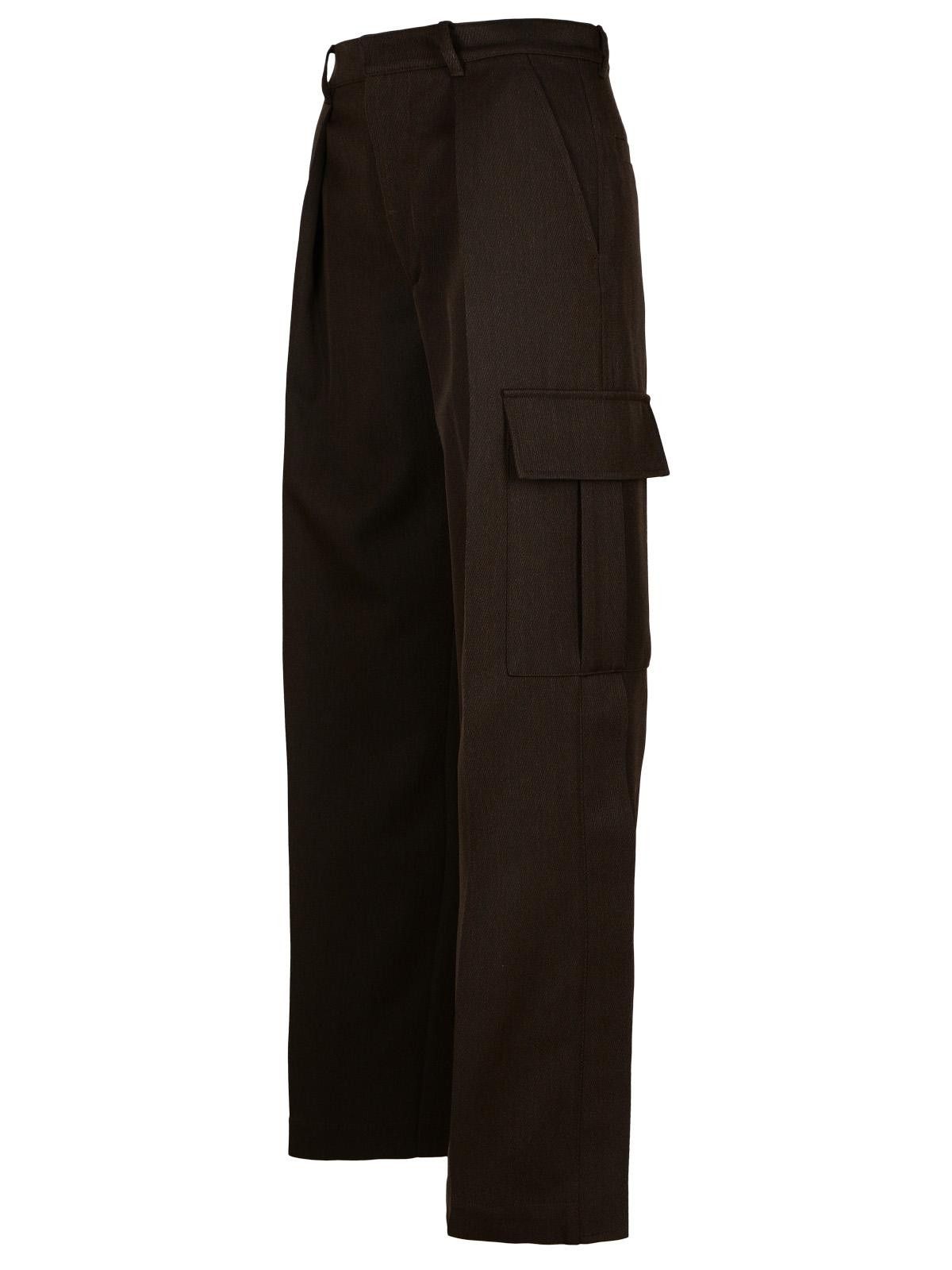 Burberry BURBERRY Brown Wool Cargo Pants Size 26" / US 2 / IT 38 - 2 Thumbnail