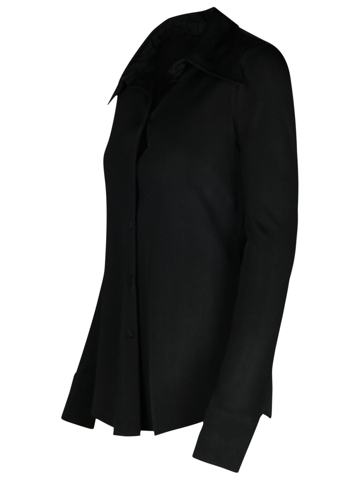 JIL SANDER Black Viscose Shirt