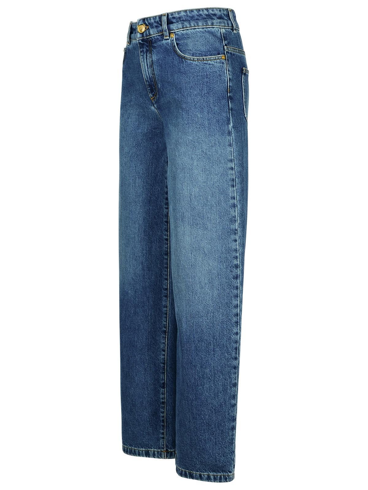 Moschino MOSCHINO Blue Cotton Jeans Size 27" / US 4 / IT 40 - 2 Thumbnail