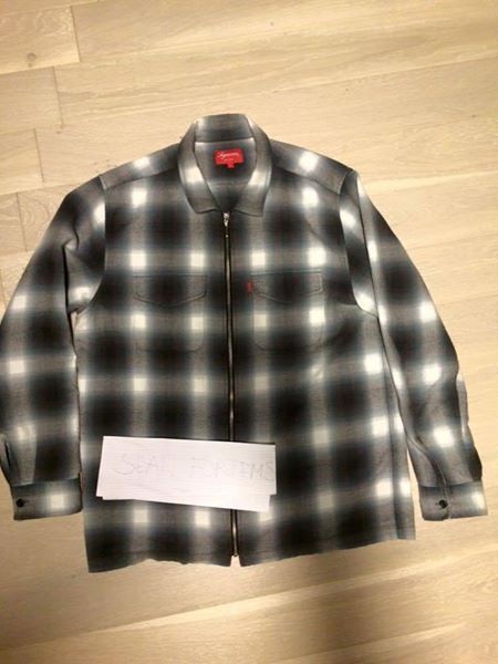 Supreme Shadow Plaid Zip-Front Shirt | Grailed