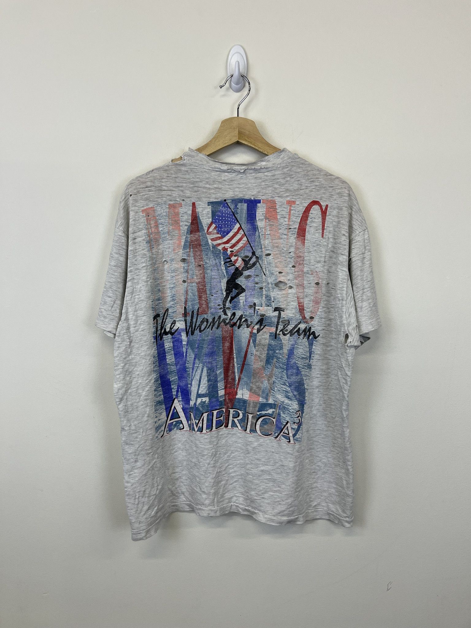 Vintage 1990's Thrashed America Womens Sailing Team Size US L / EU 52-54 / 3 - 4 Thumbnail