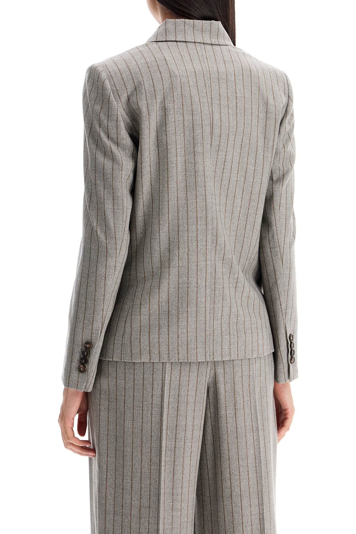 Brunello Cucinelli BRUNELLO CUCINELLI Double-Breasted Mouliné P Size S / US 4 / IT 40 - 3 Thumbnail